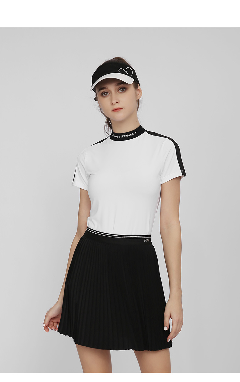 Váy golf nữ PGM xếp ly co giãn khô nhanh — Qz088-màu xanh hải quân, QZ088-Màu đen, QZ088-màu trắng chi tiết 8