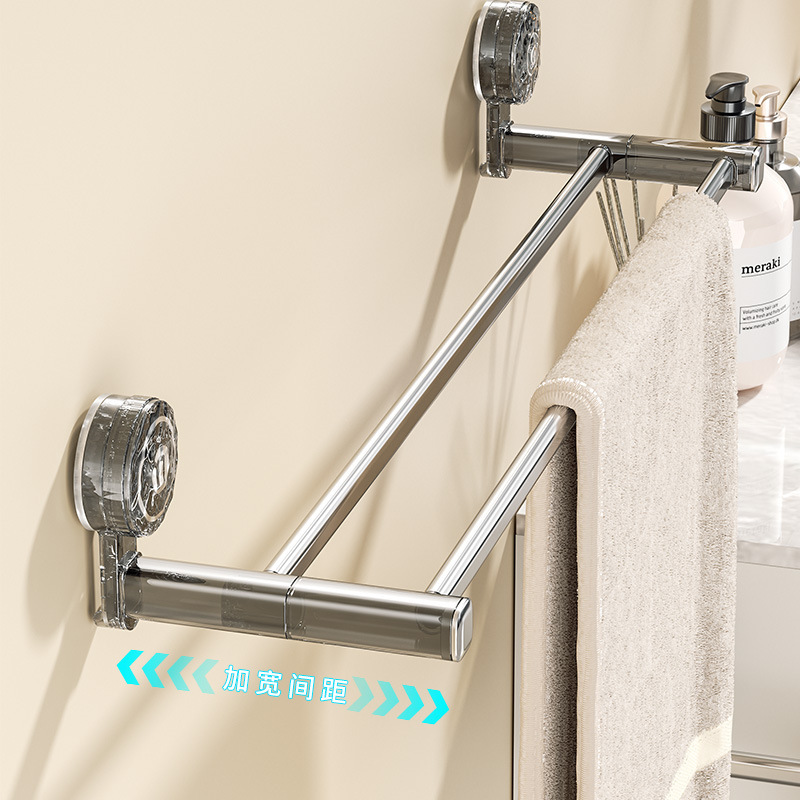 Vipper toallas de baño sin perforación toallas de baño de pared para almacenar artículos de baño de una sola varilla colgante para inodoro minimalista