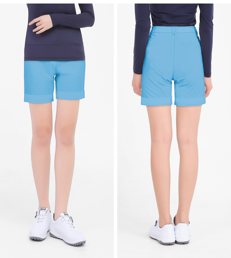 Quần short golf nữ co giãn nhanh khô PGM — KUZ101 màu xanh nhạt, KUZ101 màu xanh hải quân, KUZ101 màu trắng, KUZ101 màu xanh nước hồ chi tiết 10