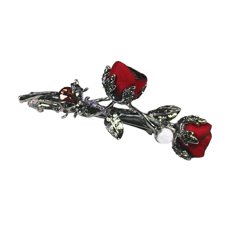 Fermaglio per capelli vintage con inserti di diamanti elegante_voghion.com