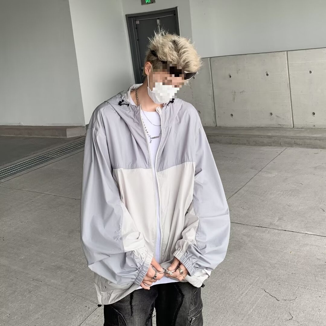 New cross-border men's casual thin UV protection jacket, fishing men's sun protection clothing, dropshipping available.