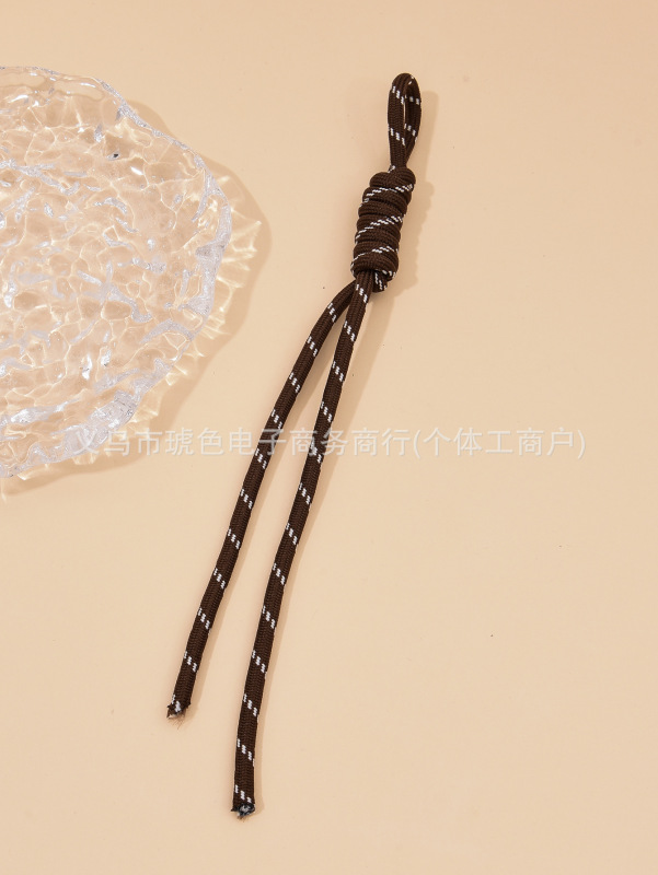 网红miu包包系挂绳时尚手工编织彩色打结细绳手机挂饰钥匙扣挂|undefined
