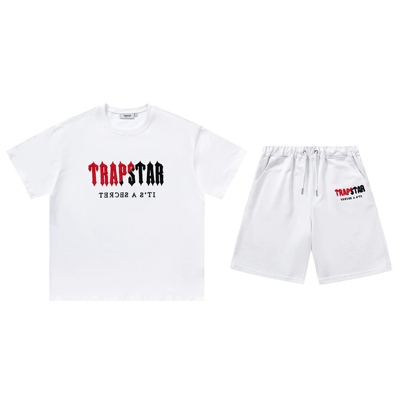 Лет towel with letters, футболка с коротким рукавом, шорты, брендовый набор для любимого, градиент, с вышивкой