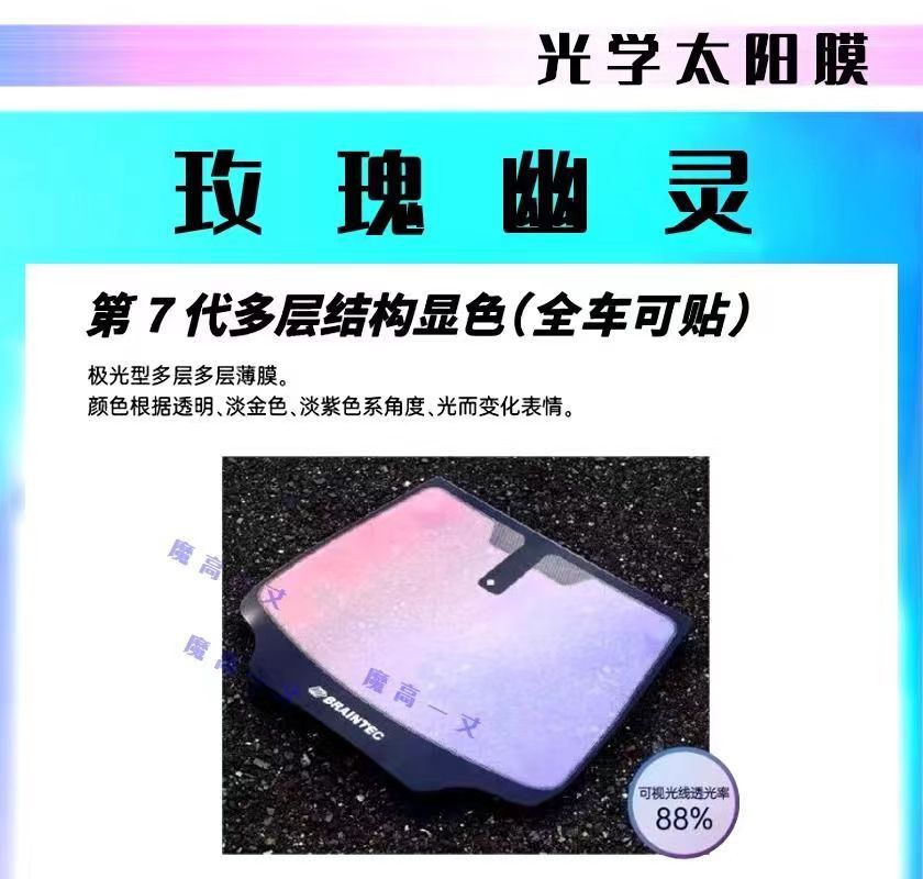 Car Film, Full Car Film, Window Film, Heat Insulation, Sun Protection, Colorful Film, Solar Film, Privacy Film, Front Windshield Film