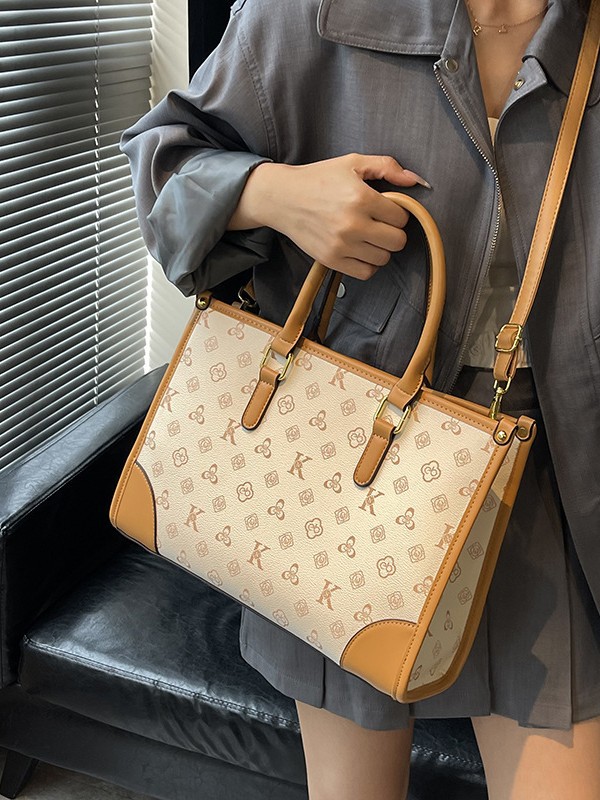 Bolso de mujer transfronterizo nuevo clásico de moda retro impresión bolso de mano de gran capacidad de viaje mochila de viaje
