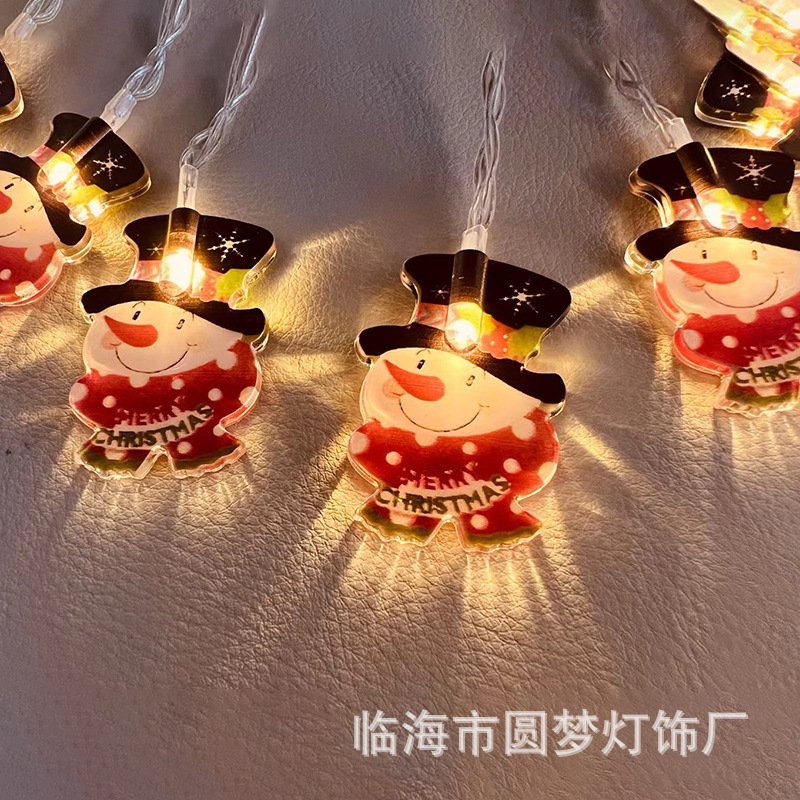 그린 검은 모자 눈사람