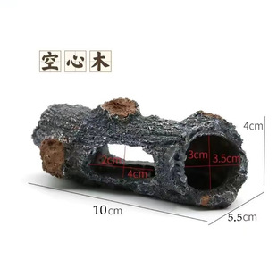 Tree Hole Fish Tank Reptile Aquarium Landscaping Tree Hole Nest Shelter House Reptile Pet Spider Snake Tortoise Cave Artificial Bark