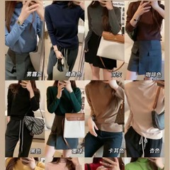 Ai Yaomi 16-color German velvet bottoming shirt for women, slim and versatile, thickened half turtleneck bottoming shirt, warm top for women