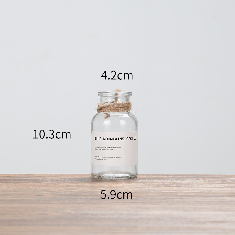 투명 큰 입 125ml + 흰색 사각형 페이스트