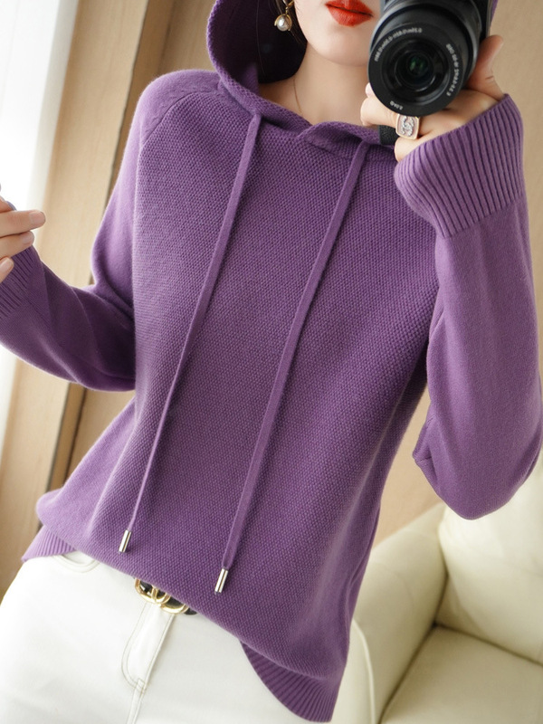 Withdrawal foreign trade discount Spring and Autumn New hoodie women's thickened sweater casual sweater loose plus size bottoming shirt