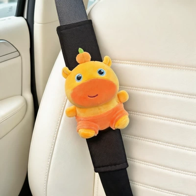 Capybara Lulu Car Seatbelt Shoulder Pads, Car Seatbelt Decoration, Anti-Wear Clothing, Cute Couple Set (Seat belt shoulder pad) - authentic-dudu-ice-silk-shoulder-pads