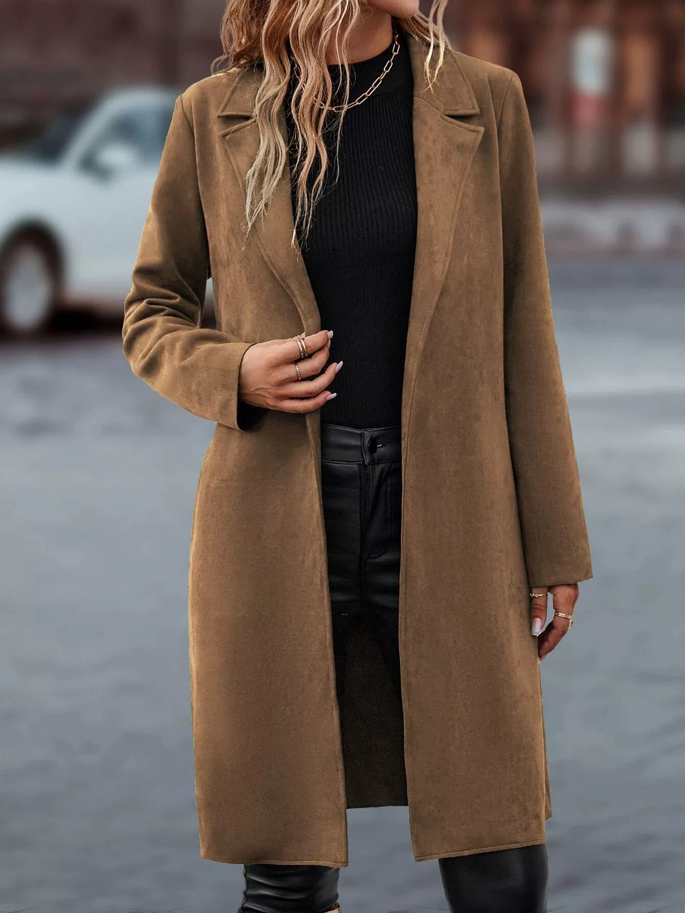 Long-sleeve, woolen coat, jacket, Amazon, European style