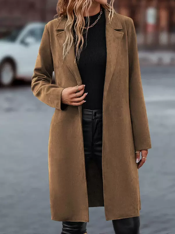 Long-sleeve, woolen coat, jacket, Amazon, European style