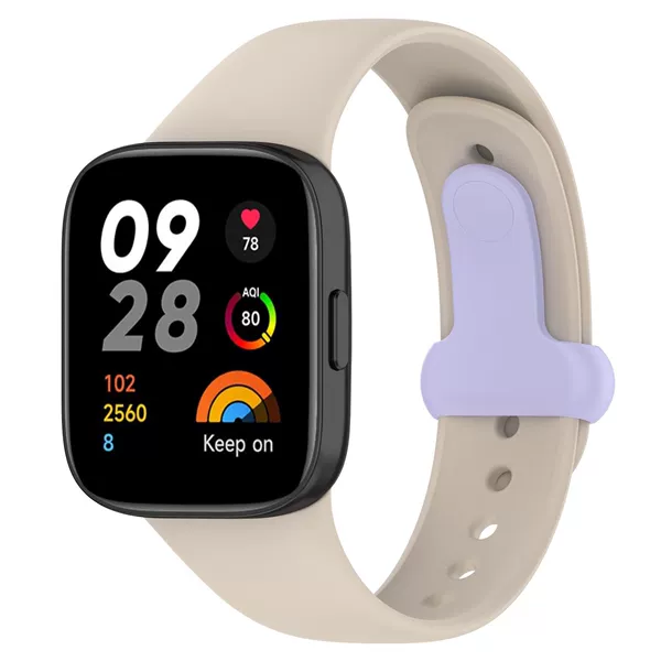Ivory white+purple button
