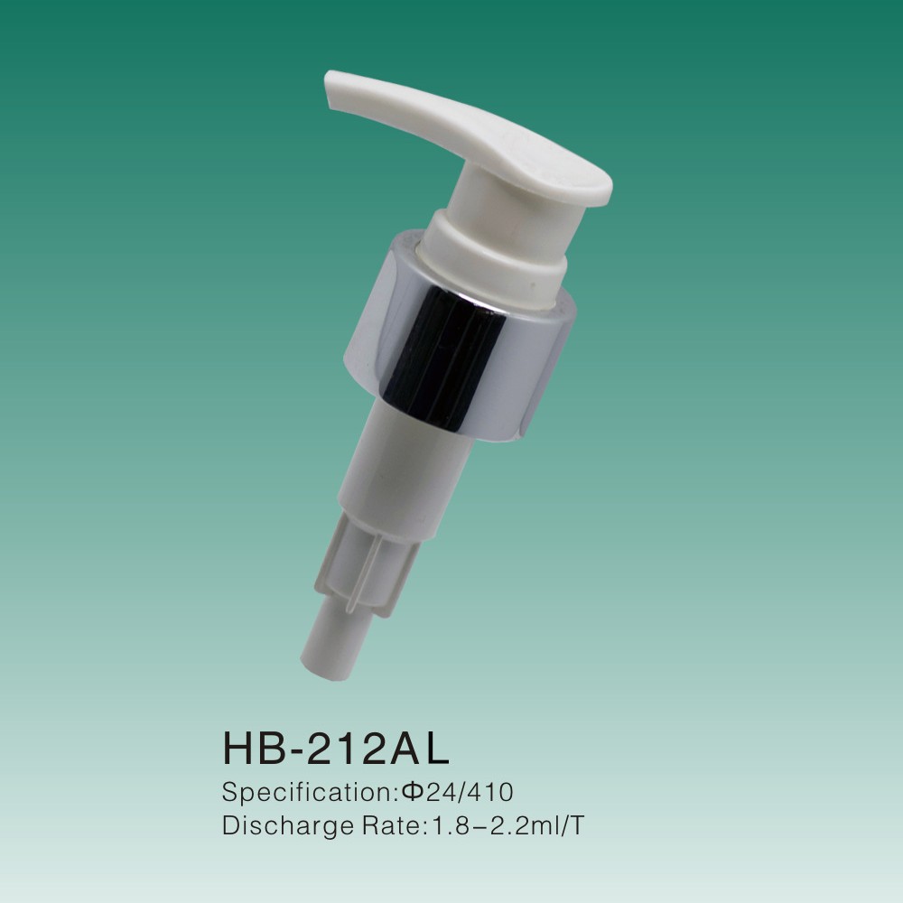 泵头24口径塑料乳液泵,螺圈电化铝可按客户要求做