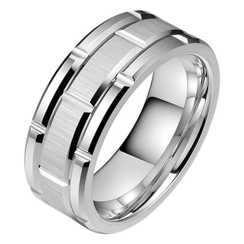 Fashionable High-End Popular Titanium Steel Men's Rings European and American Popular Couple Rings Women's Cross-Border Hand Jewelry Wholesale