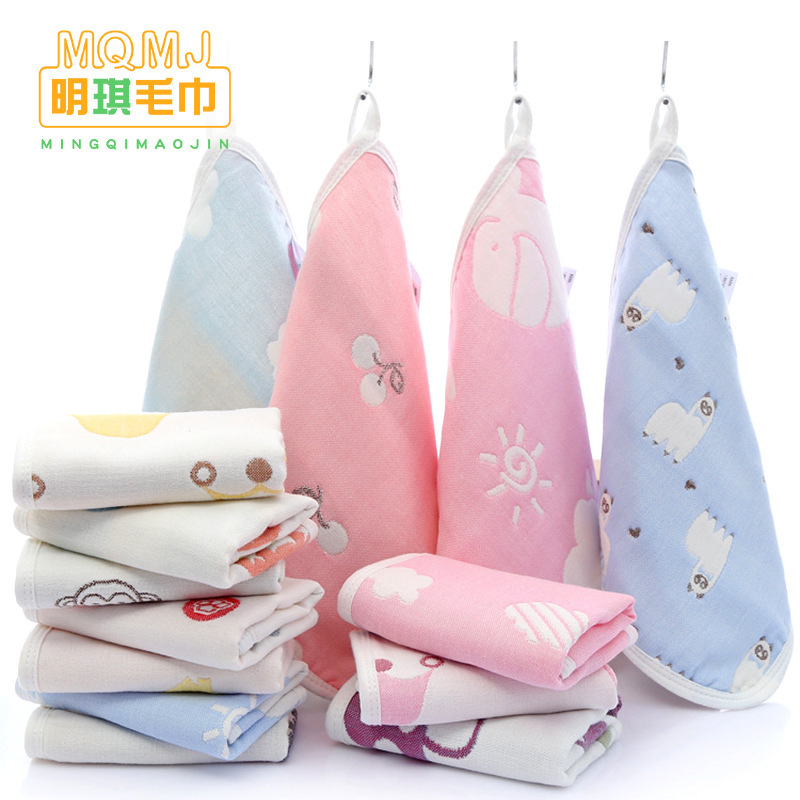 Pure Cotton Baby Gauze Towel, Baby Saliva Towel, Newborn Face Washcloth, Cartoon Kindergarten Small Towel Pure Cotton Baby Gauze Towel, Baby Saliva Towel, Newborn Face Washcloth, Cartoon Kindergarten Small Towel