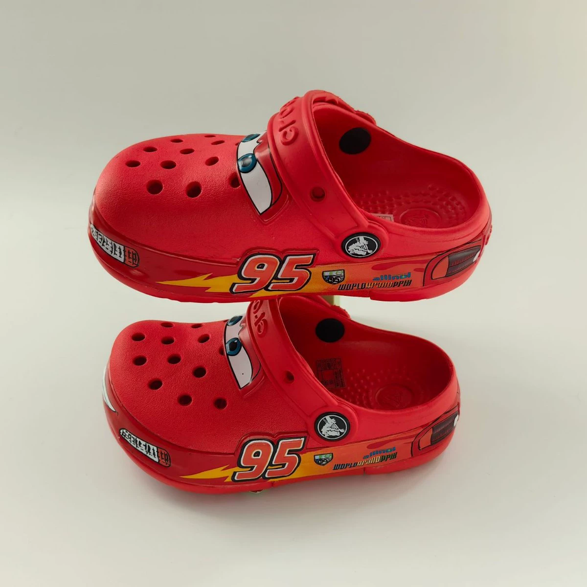 95 Car Lightning Cars Croc Shoes Children's Anti-Slip Luminous Sandals Lighted Boys' Slippers