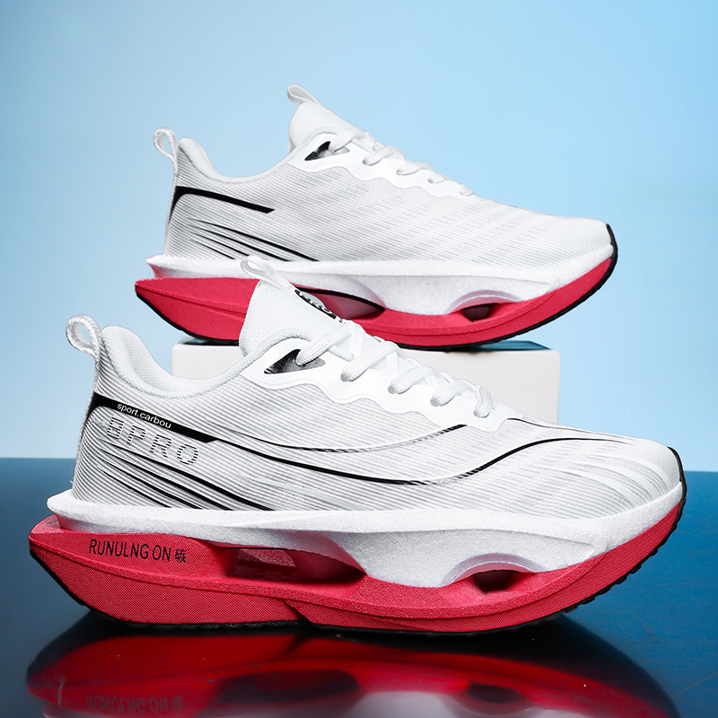 Fricción sonora real explosión de suela suave transpirable zapatos de carreras para hombres y mujeres amortiguadores antideslizantes zapatos deportivos casuales parejas