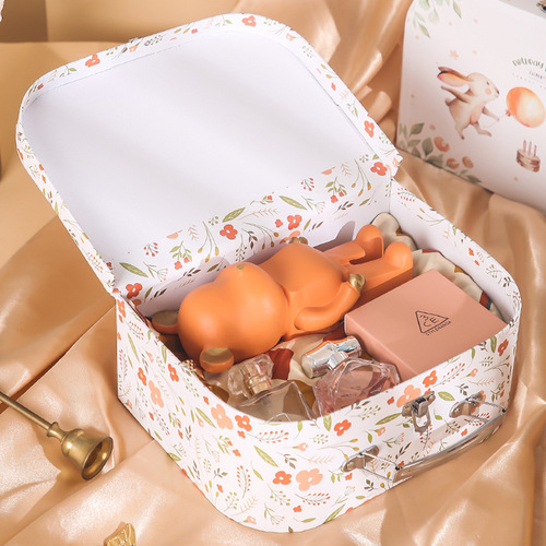 Children's DIY Hand-painted Tote Box Gift Box Kindergarten Educational Toy Stationery Big Gift Box Empty Box