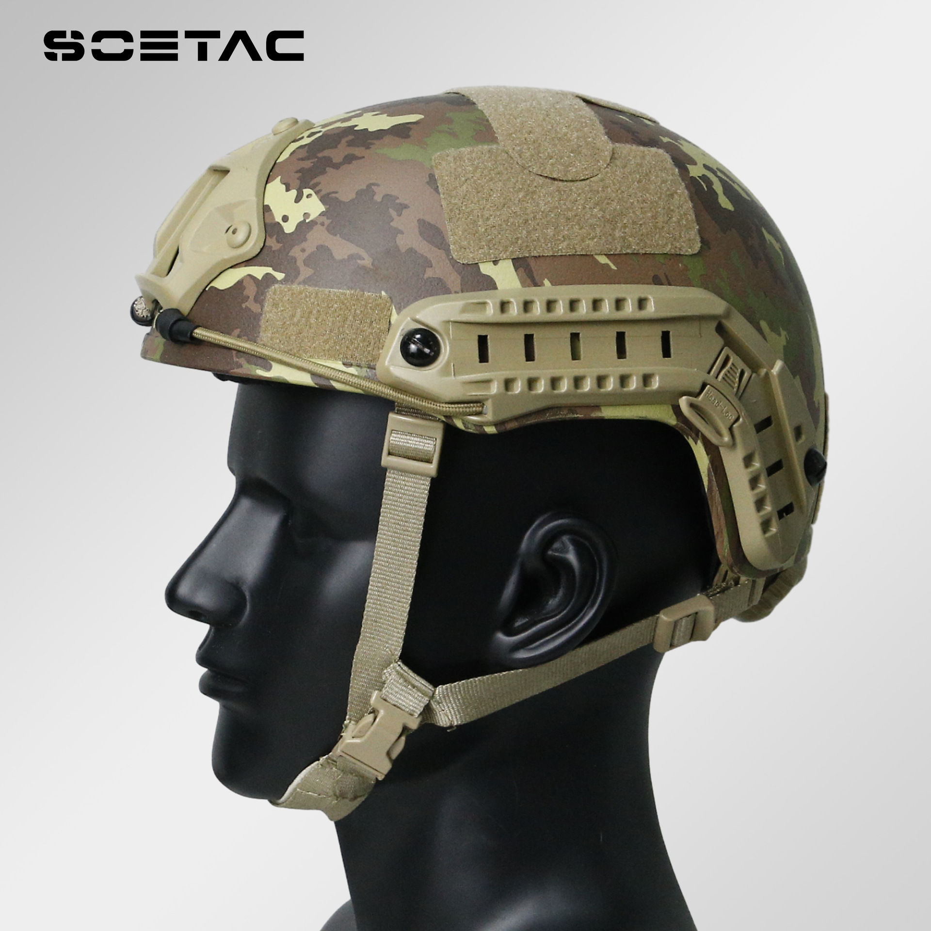 Fábrica directa fastmh casco ajustable camuflaje táctico casco militar ventiladores Equipo de acción de respuesta rápida