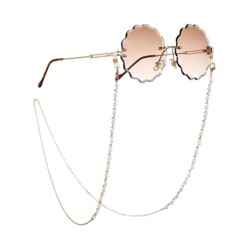 European and American cross-border Internet celebrity new glasses chain pearl glasses chain anti-lost chain glasses lanyard glasses rope wholesale