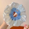 9# blue striped skirt hair tie about 20cm