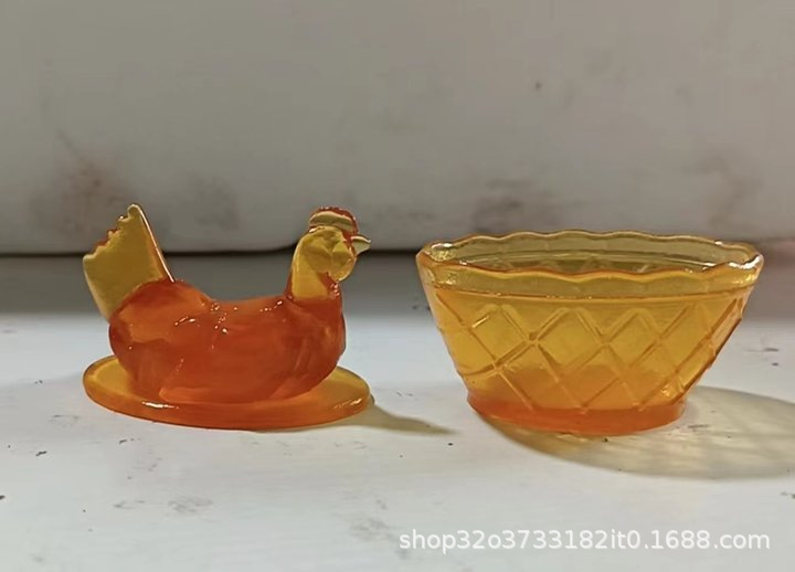 노란색 수지 모델(커버 제거), 7*6*7