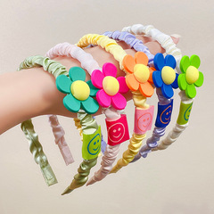 Floral Hair Clip for Girls, Children's Hair Accents, Princess Cute Hair Accessories, Sweet Smiling Hair Clips, Versatile Hair Bands