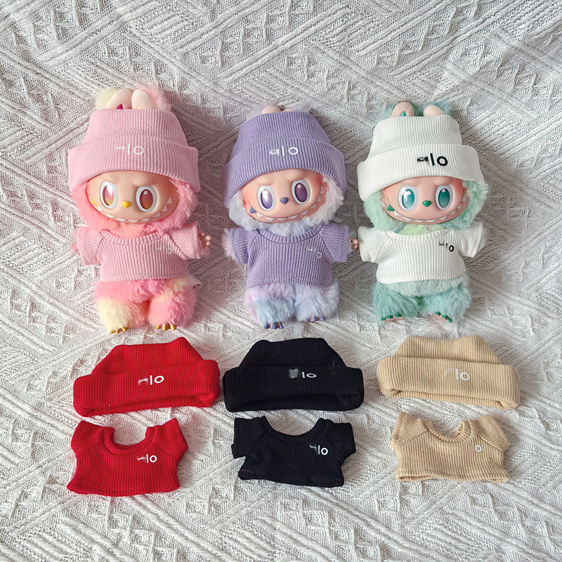泣いている赤ちゃんに適したベビー服、第 1、第 2、第 3 世代 17 センチメートルラブマカロンブラインドボックスシッティングパーティーニットスーツ|undefined