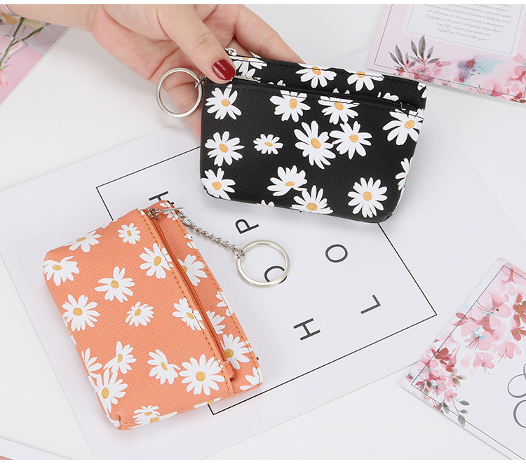 Women's Daisy Pu Leather Zipper Coin Purses display picture 2