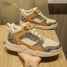 德国骆驼动感高帮鞋男士秋冬季青春潮流休闲百搭男鞋马丁靴板鞋