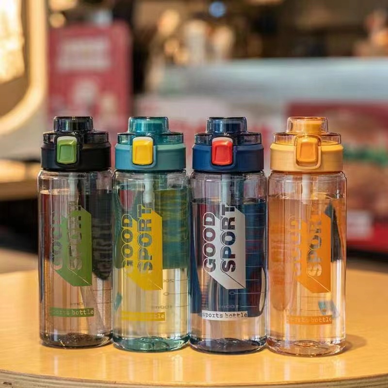 FUENTE Fábrica Tianyi 0949 espacio Taza contraste color bebida directa taza de plástico paja taza de plástico portátil de mano taza de plástico