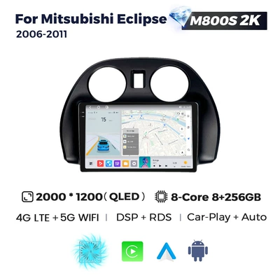 Mitsubishi Eclipse Car, DVD Navigation - m800s-2k-8256-eight-core-full-network-communication