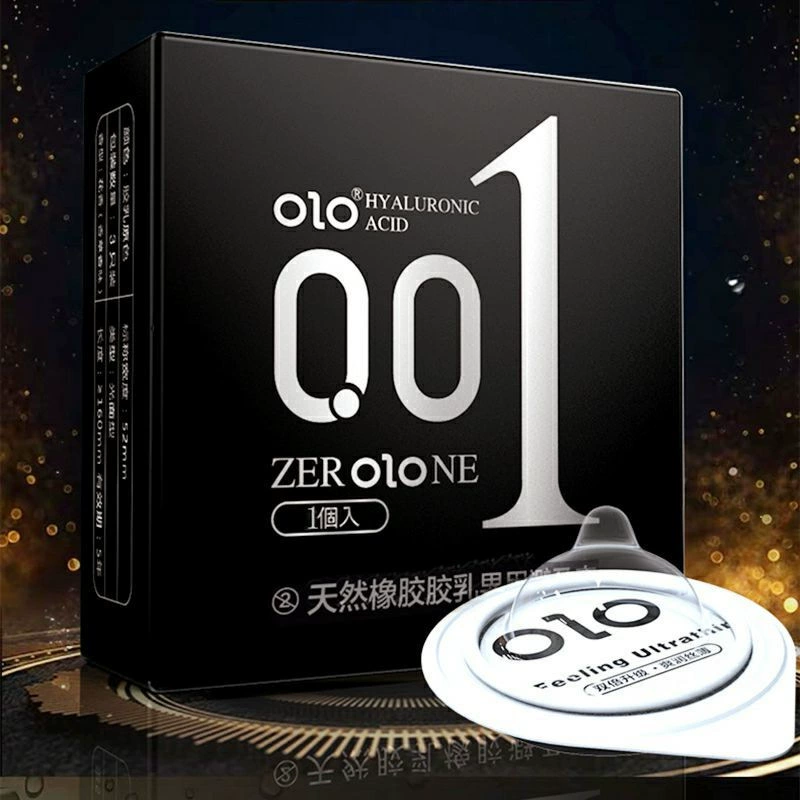 Кондом (OLO) 001 ультра тонкий гиалуроновая кислота, дополнительно смазано 0.01 желе, варианты одно/многоупаковки