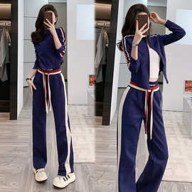 高级感秋季时尚休闲运动套装女网红炸街洋气减龄气质女神范两件套