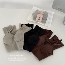 660#性感风吊带辣妹少女风背心露背打底收腹舒适连体法式塑身衣女