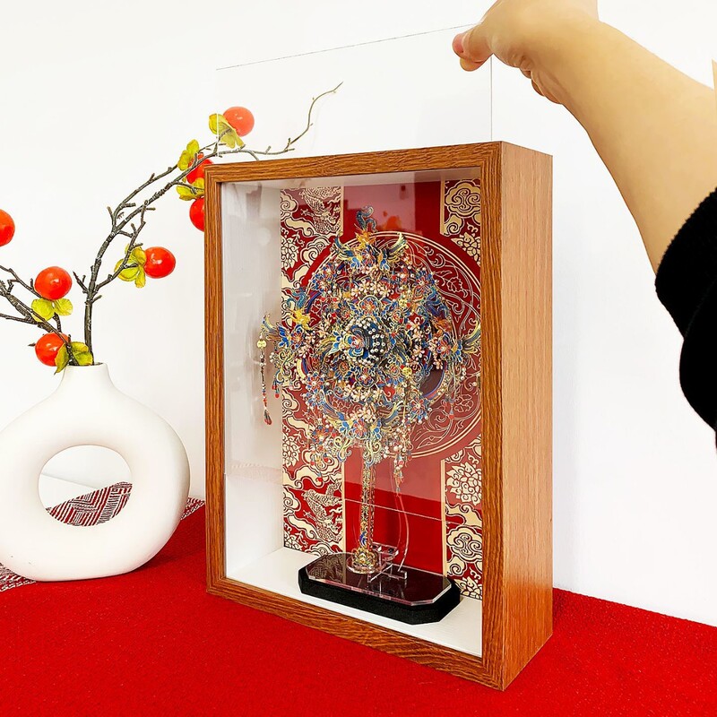 Pinku Diancui Xifan storage box is dustproof, pull-out photo frame display rack, storage and collection cabinet, wedding and engagement gift Pinku Diancui Xifan storage box is dustproof, pull-out photo frame display rack, storage and collection cabinet, wedding and engagement gift