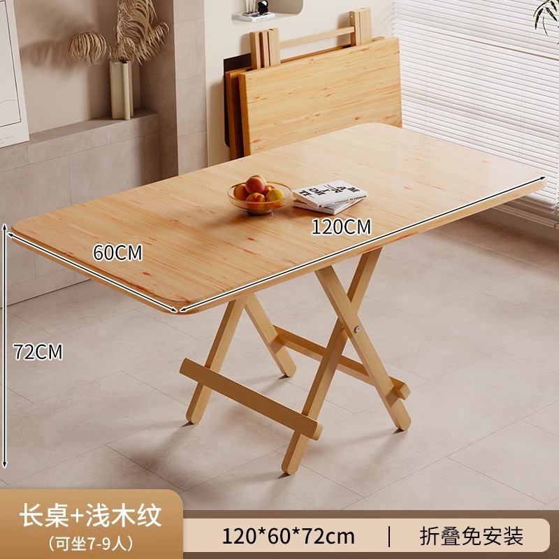 Mesa plegable, mesa de comedor doméstica, tabla portátil al aire libre, mesa redonda, mesa de té, simple, pequeña casa de alquiler, mesa de comedor, silla