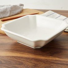 陶瓷餐具山西方形热菜碗纯白加厚大汤碗猴碗日用瓷Ceramic basin