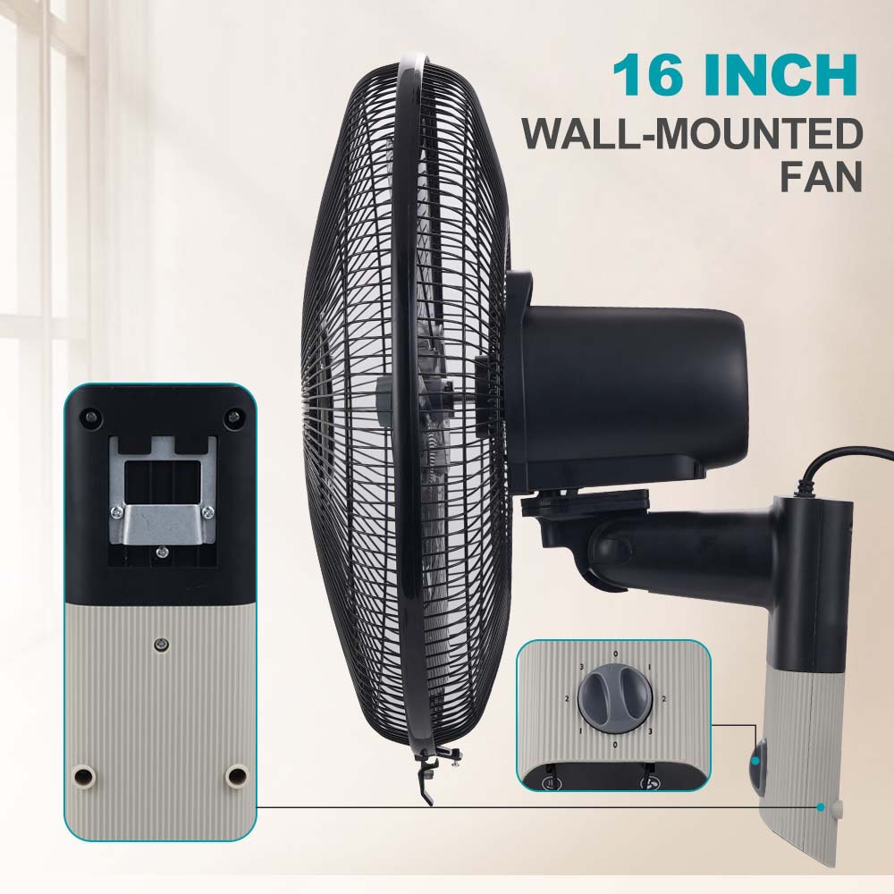 Winningstar hogar de comercio exterior ABS plástico ventilador de pared de 5 hojas ventilador eléctrico Wall-Mounted Fan