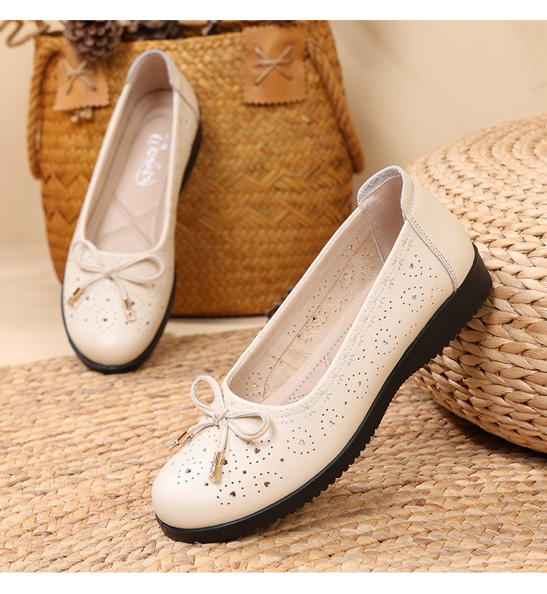 C4680 1280K GIÀY DÉP SANDAL NỮ RUITDT THẮT NƠ BƯỚM MÙA HÈ TRUNG NIÊN MA SÁT CHỐNG TRƯỢT THOÁNG KHÍ GIÀY DÉP NỮ DA BÒ G04 SẢN PHẨM MỚI