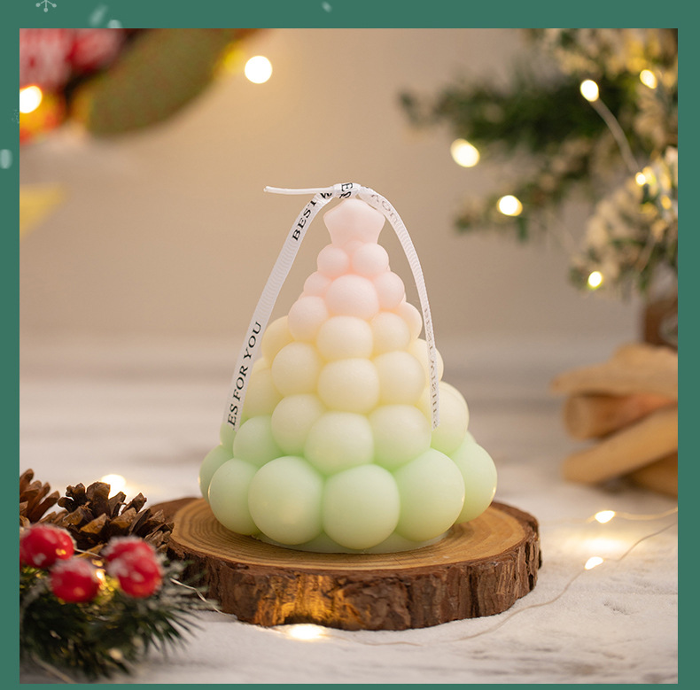 Christmas Cute Christmas Tree Wax Candle Home Fragrance display picture 2