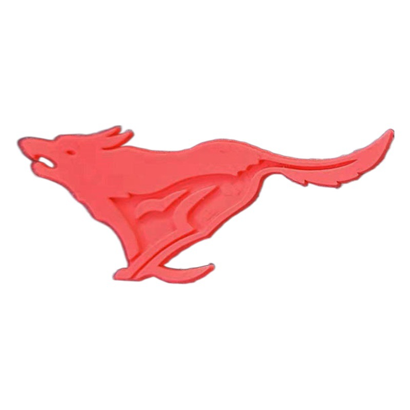 Silicone thermal transfer printing 3D three-dimensional silicone hot label car seam label vertical body silicone trademark logo mold silicone hot label