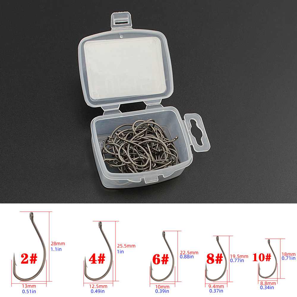 50 cajas de miles de anzuelos con tubo de púas Fu Marushi anzuelos de cebo duro pesca de carpa europea