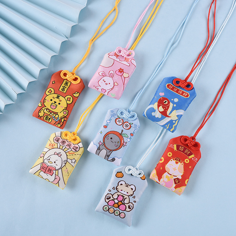 Blessing and Landing Royal Shou Sachlet Amulet Lucky Lucky Lucky Peach Blossom Pedan Mobile Phone Car Bag Pendant