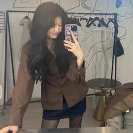 长期现货2025春烟火人家孙千陶姝娜同款咖色长袖衬衫女气质上衣服