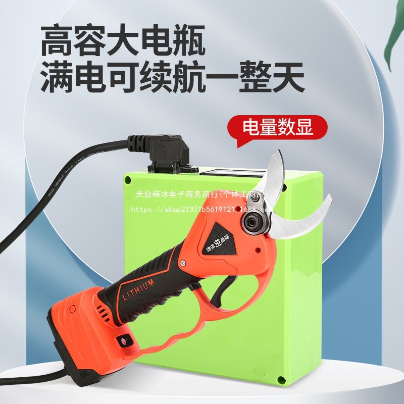 德国电动剪刀充电式果树修枝剪果园粗枝剪锂电树枝园林电剪子