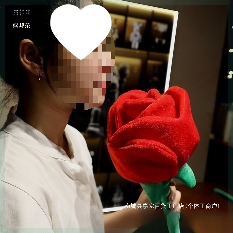 新款杨幂同款布艺情人大束玫瑰花花束礼物玫瑰花成品女生|undefined