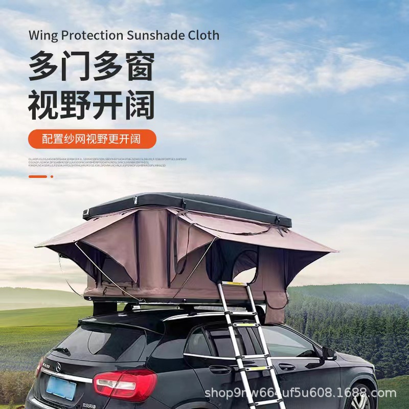 Automatic Pop-Up Car Roof Tent for Self-Driving Tours, Hard Shell Outdoor Sedan Pickup Suv Camping